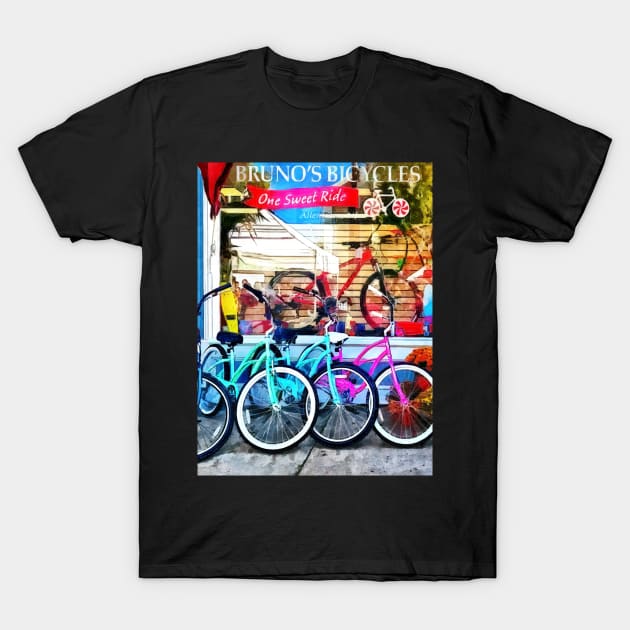 Bicycles - Bicycles and Chocolate T-Shirt by SusanSavad